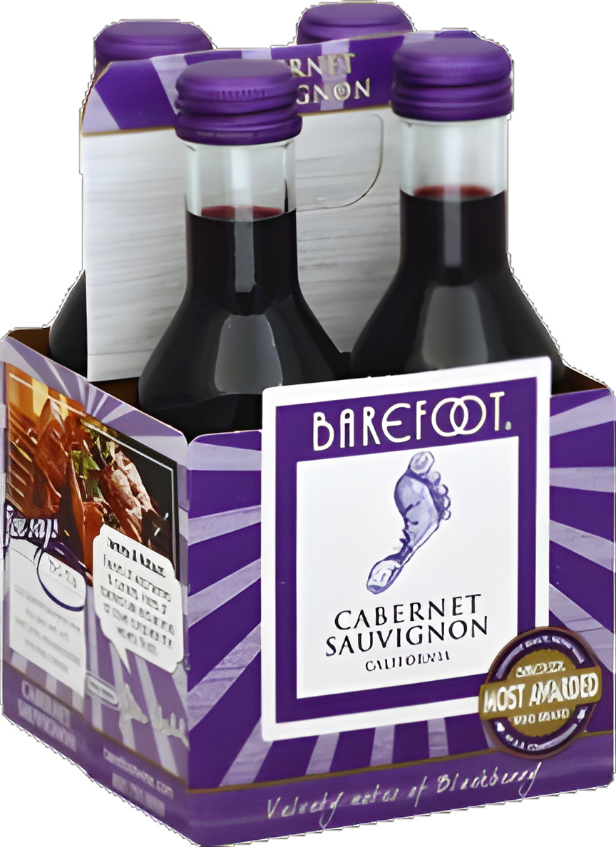 Barefoot Cabernet 4PK 187ml
