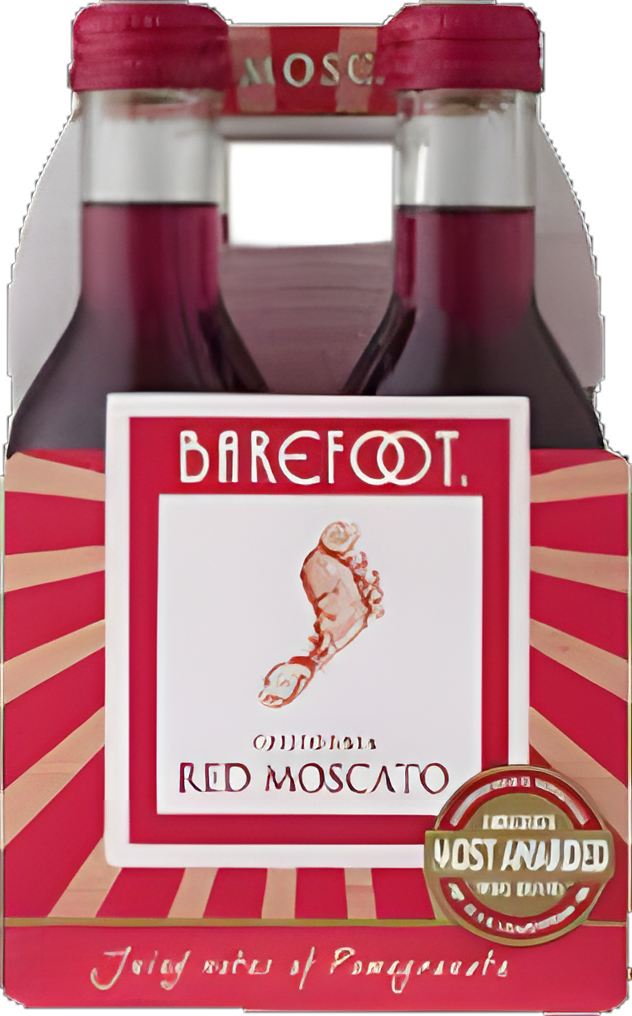 Barefoot Red Moscato 4PK 187ml
