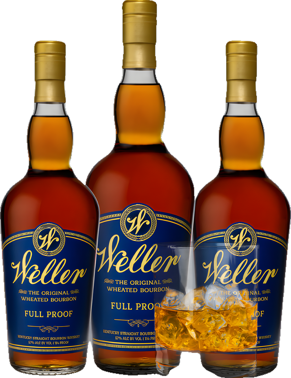 Weller Full Proof 750ml 3 Bottles