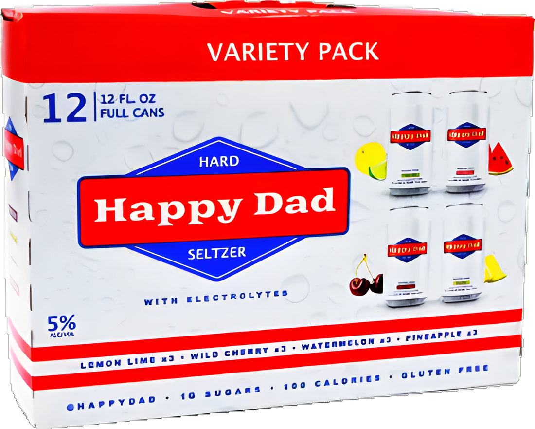 Happy Dad Hard Seltzer Variety 12oz 12PK