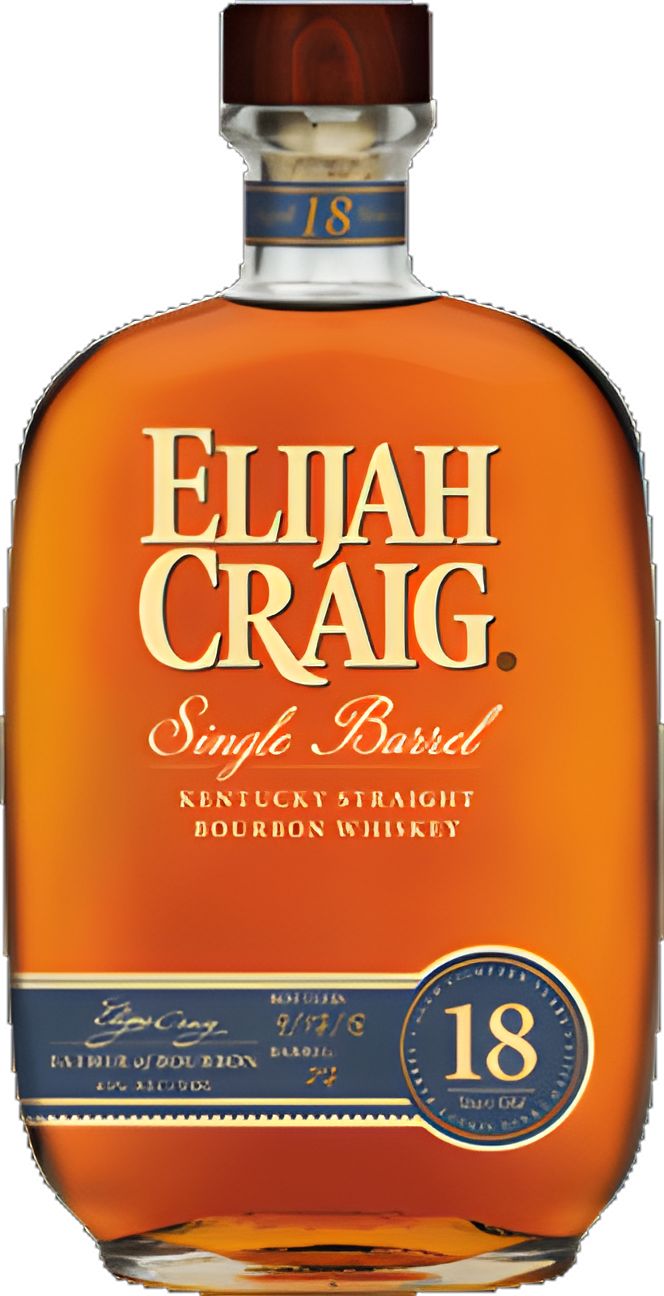 ELIJAH CRAIG 18 YEAR OLD SINGLE BARREL BOURBON WHISKEY 2022 Bottled 750ml