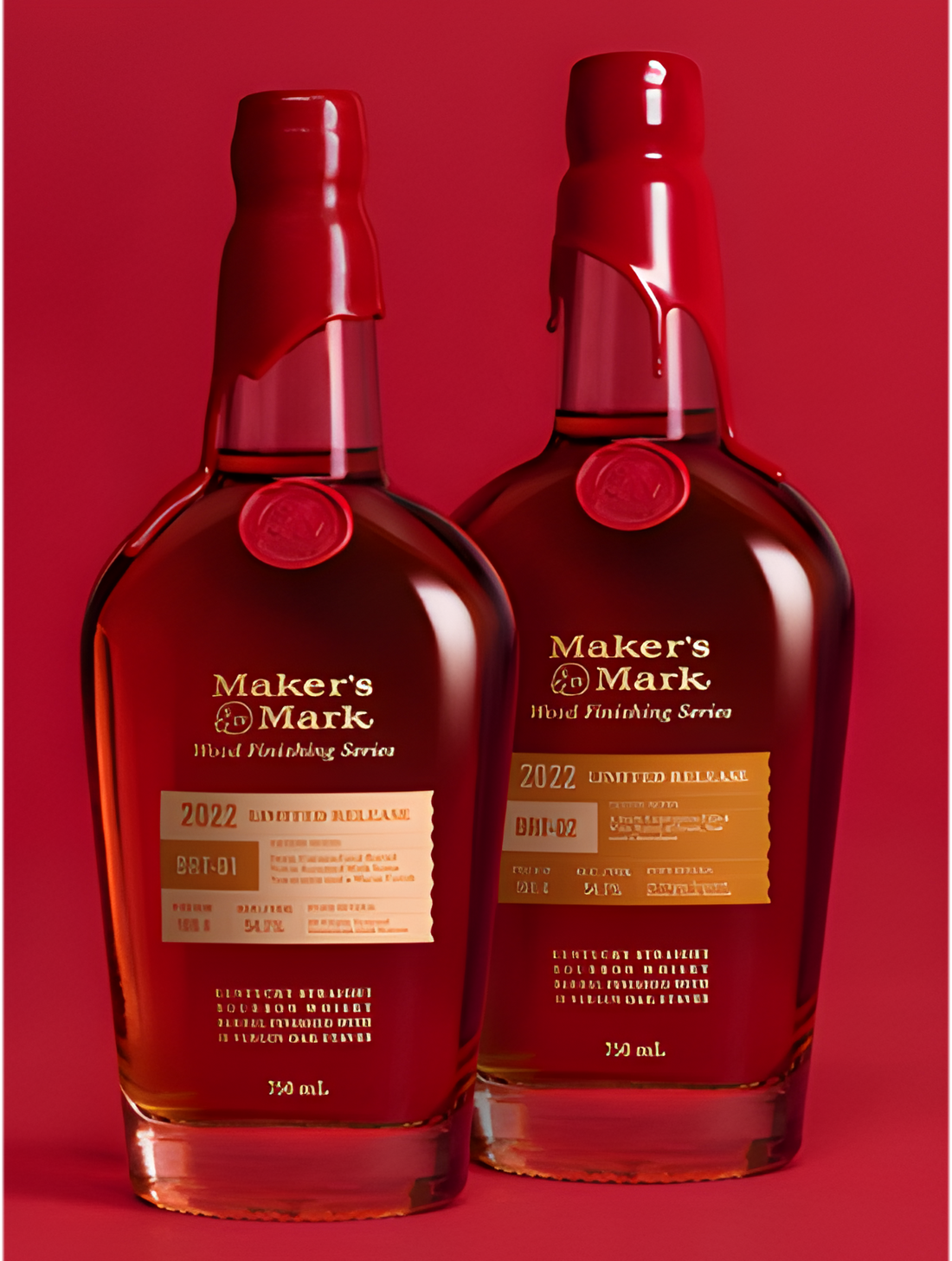 Maker's Mark 2022 Wood Finishing Series BRT-01 and BRT-02