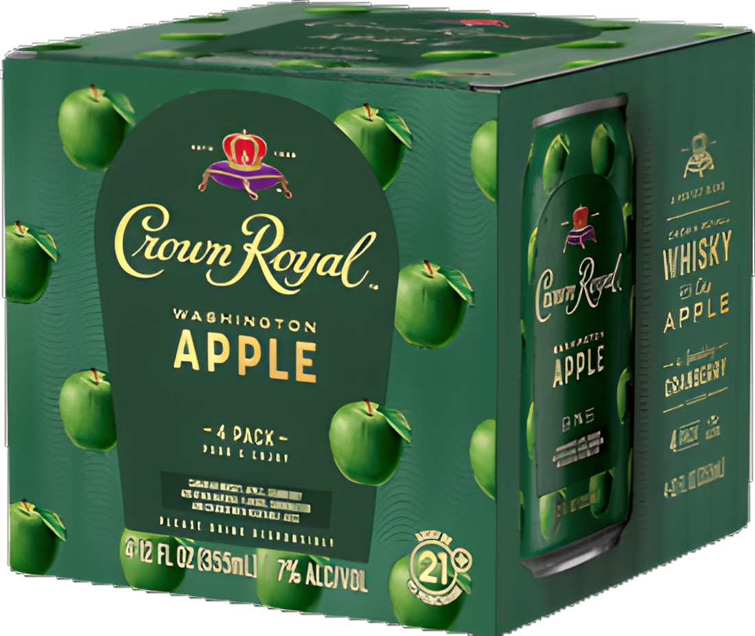 Crown Royal Washington Apple Can 4PK 355ml
