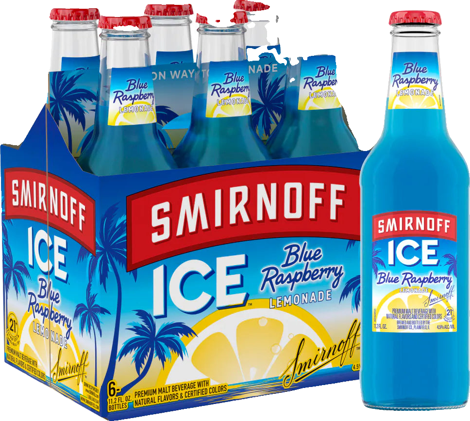 Smirnoff Blue Raspberry 12OZ 6PK
