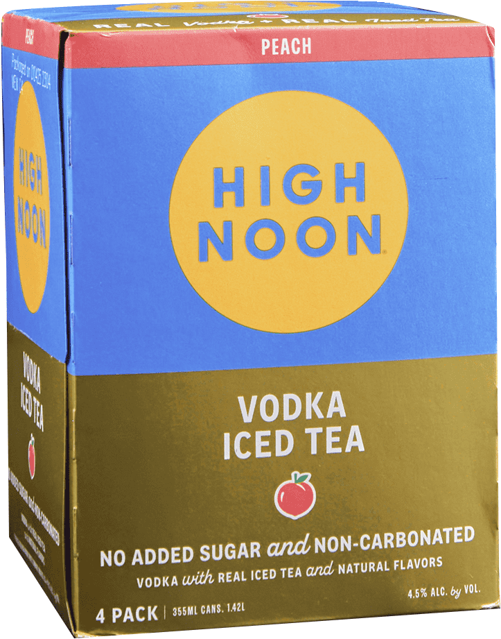 High Noon Peach Tea 4PK