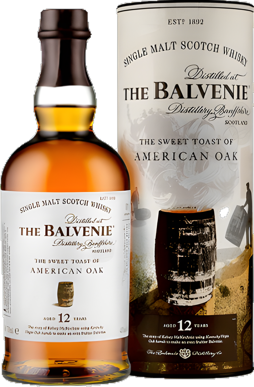 Balvenie Scotch 12YR Sweet Toast 750ml