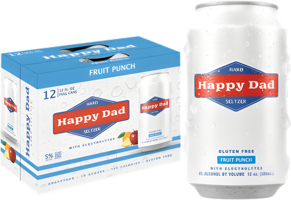 Happy Dad Hard Seltzer Fruit Punch 12PK