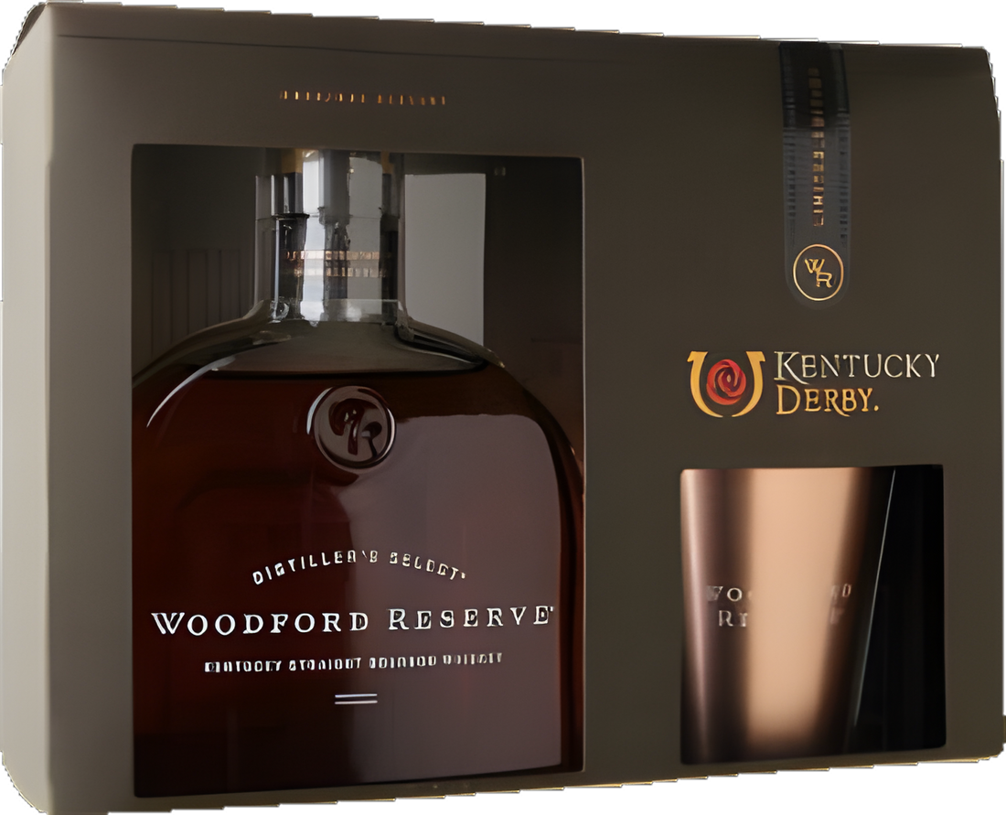 Woodford Reserve Bourbon Gift Set with Spire Cup/750ml