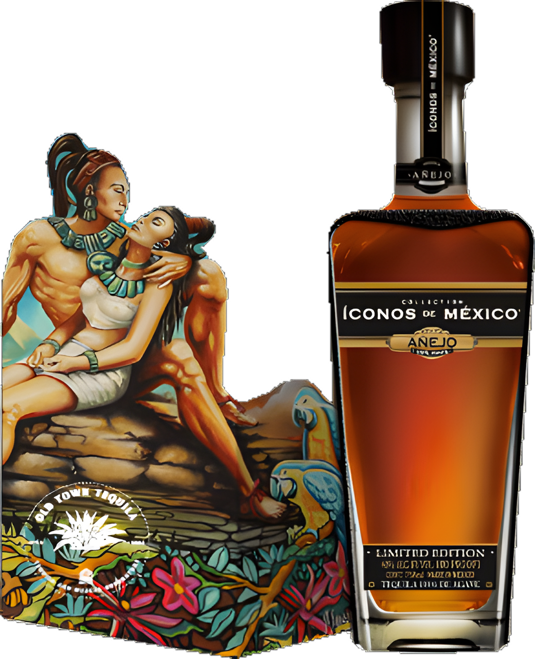Iconos de Mexico Mayan Misticism Wooden Box Anejo 750ml
