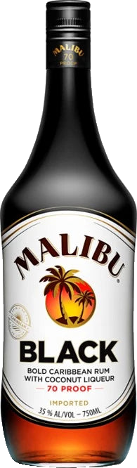 Malibu Rum 750ml Black